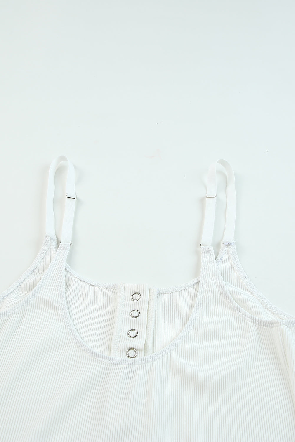 White Ribbed Bodysuit