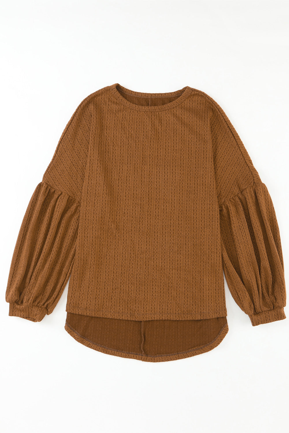 Textured Long Sleeve Top