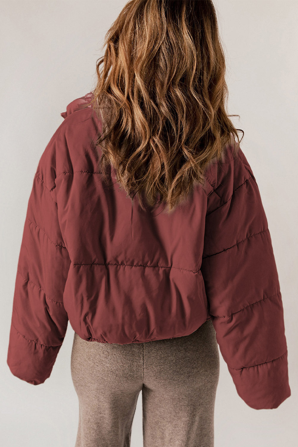 Zip Up Puffer Coat