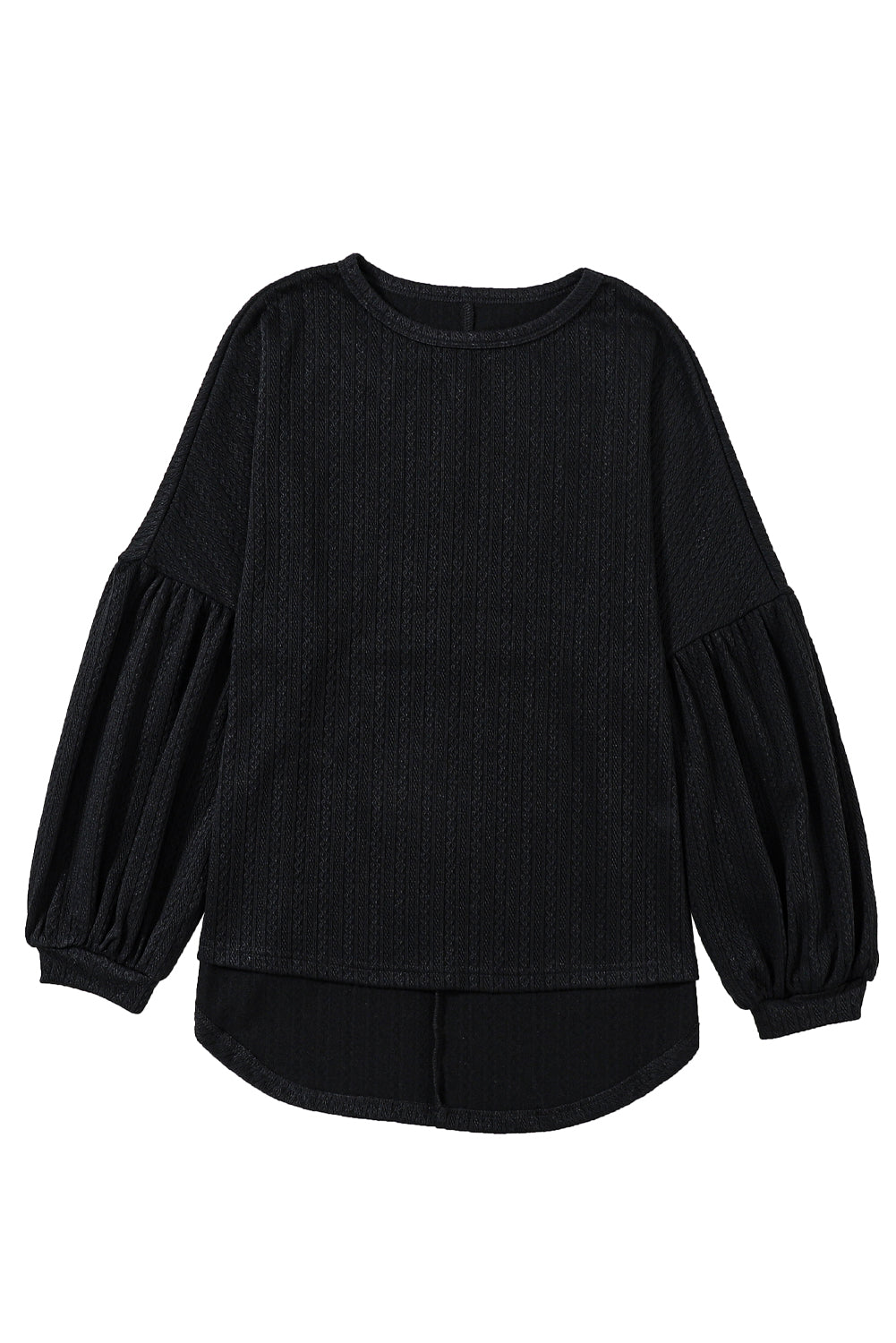 Textured Long Sleeve Top