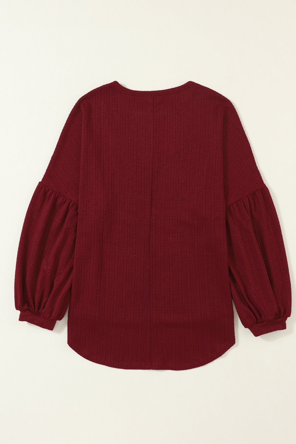 Textured Long Sleeve Top