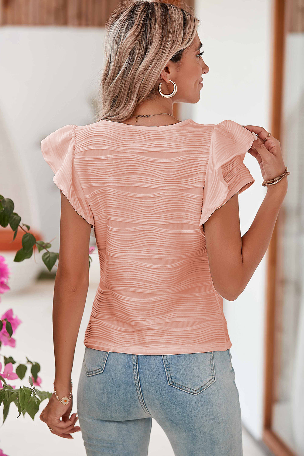 Wavy Textured Top