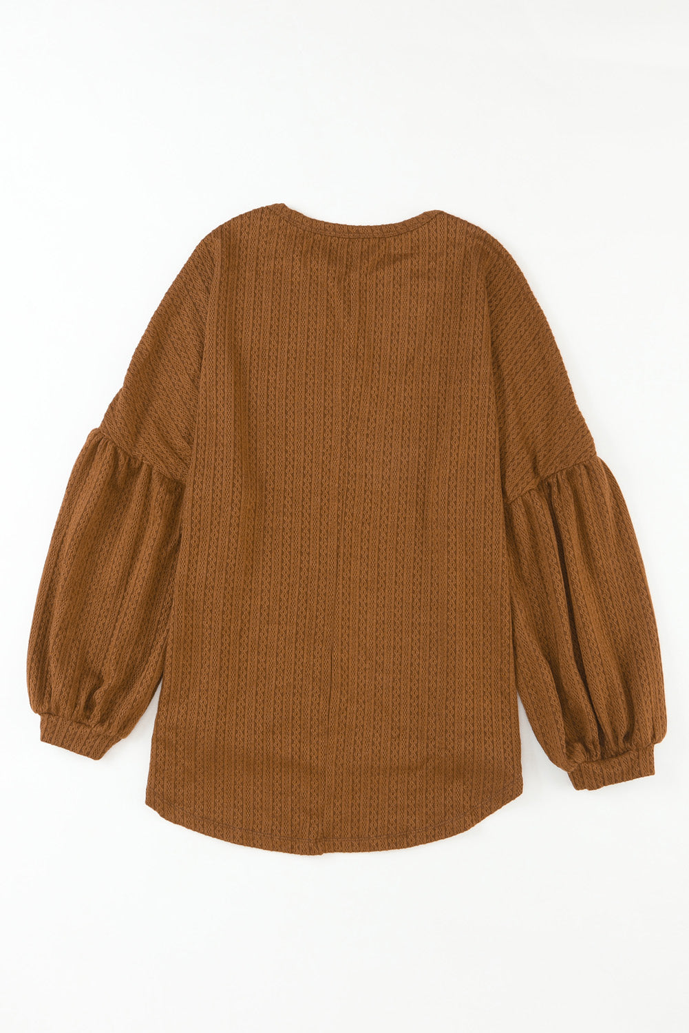 Textured Long Sleeve Top