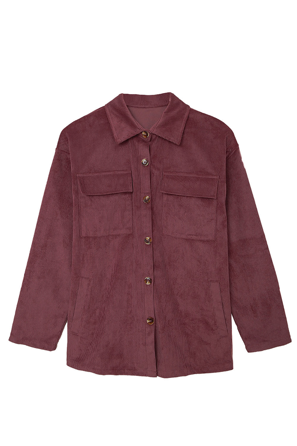 Button Up Corduroy Shacket