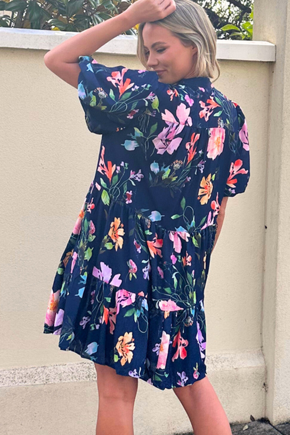 Blue Floral Dress