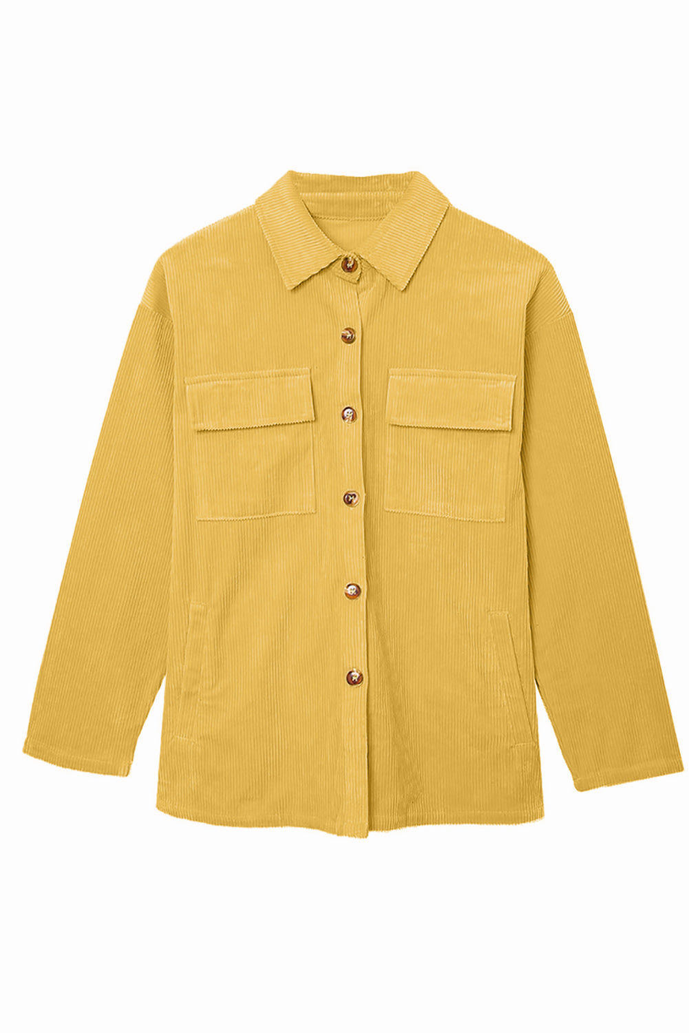 Button Up Corduroy Shacket