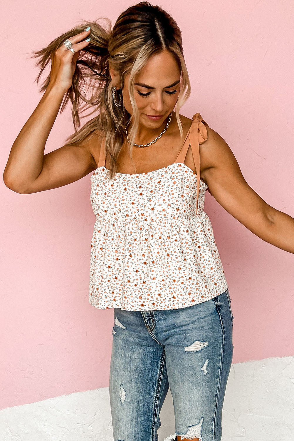 Cute Tie Back Camisole Top