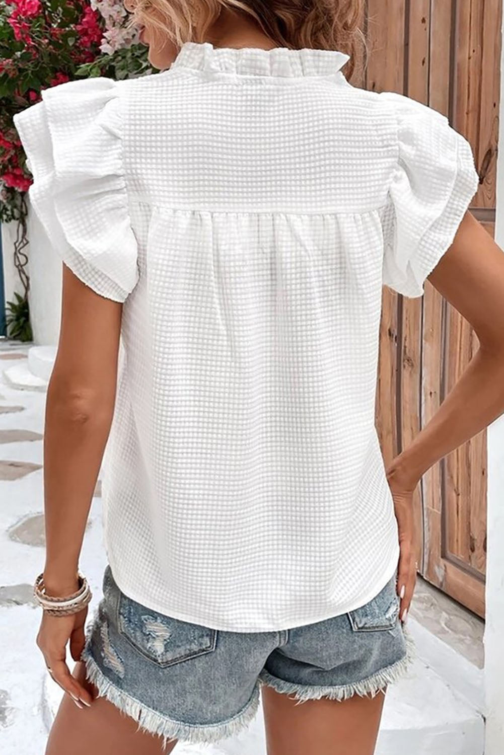 Ruffle Sleeve Top