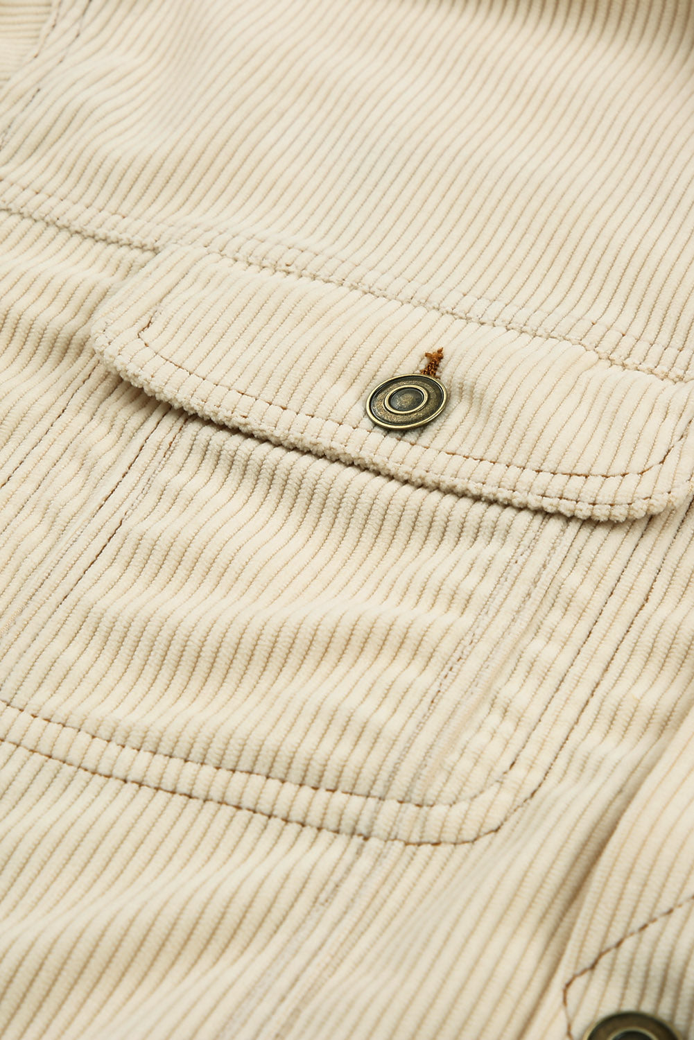 Striped Colour Block Corduroy Jacket