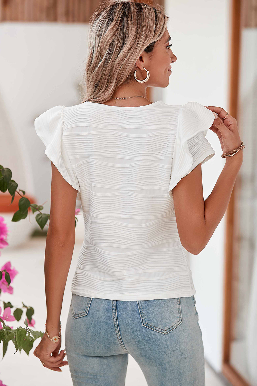 Wavy Textured Top