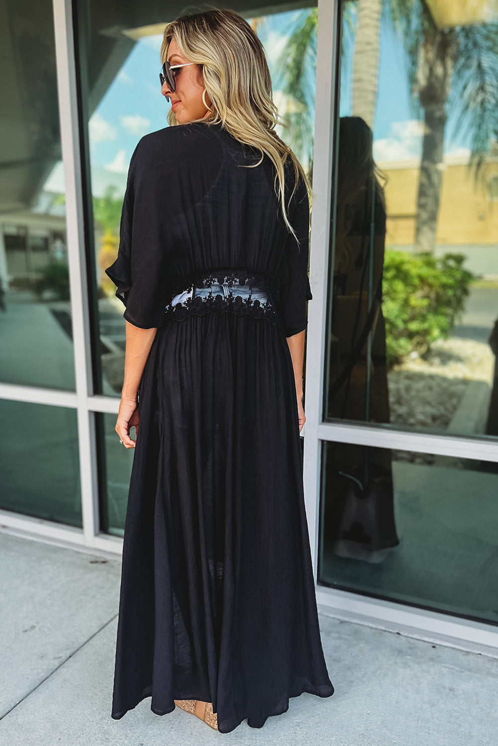 Lace Maxi Kimono