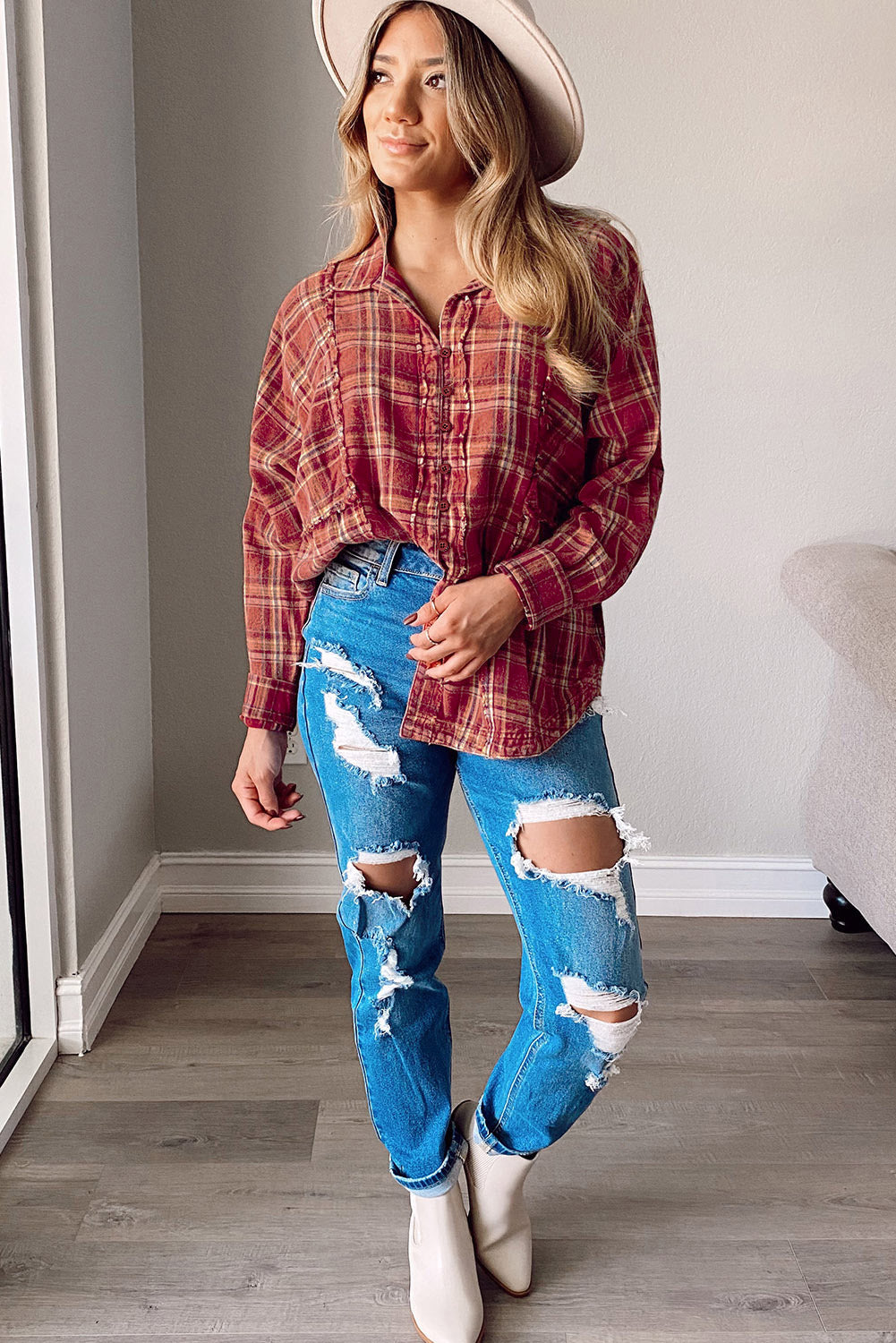 Plaid Long Sleeve Shirt