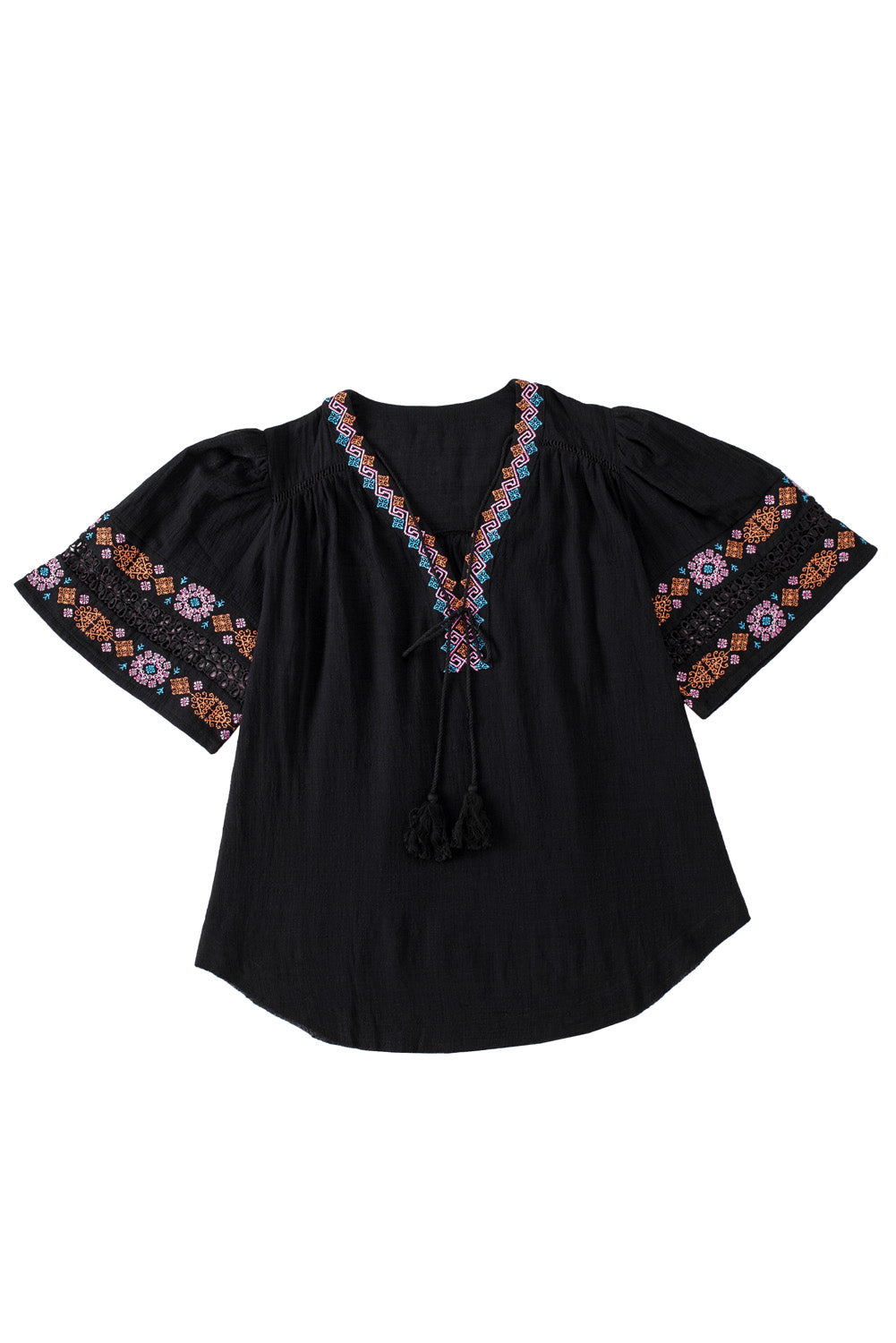 Boho Embroidered Blouse