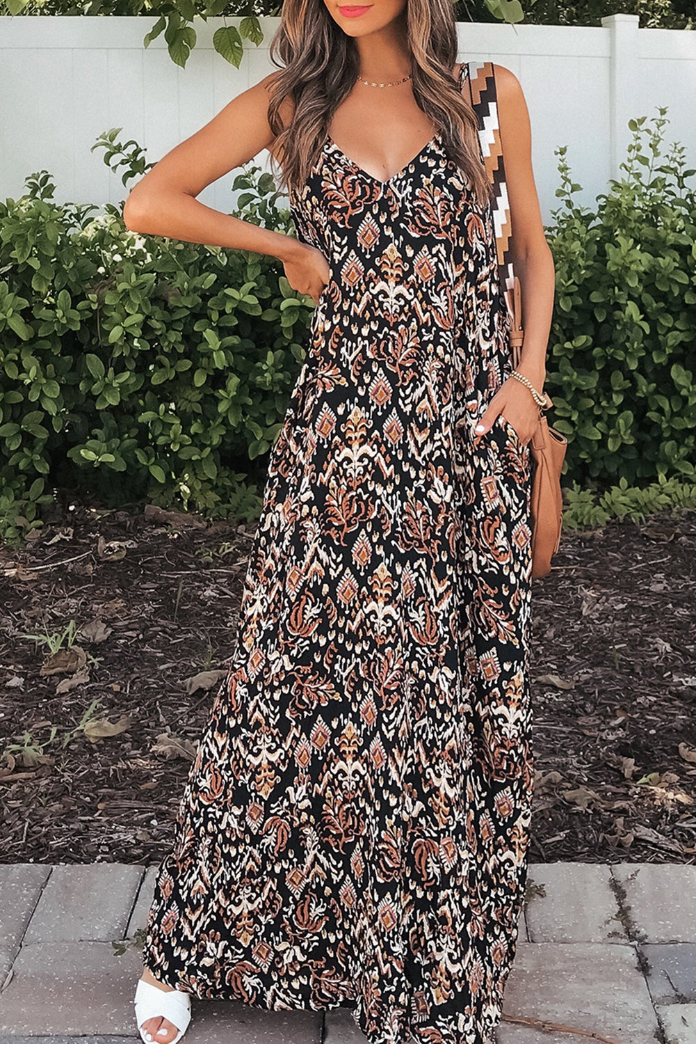 Black Boho Maxi Dress