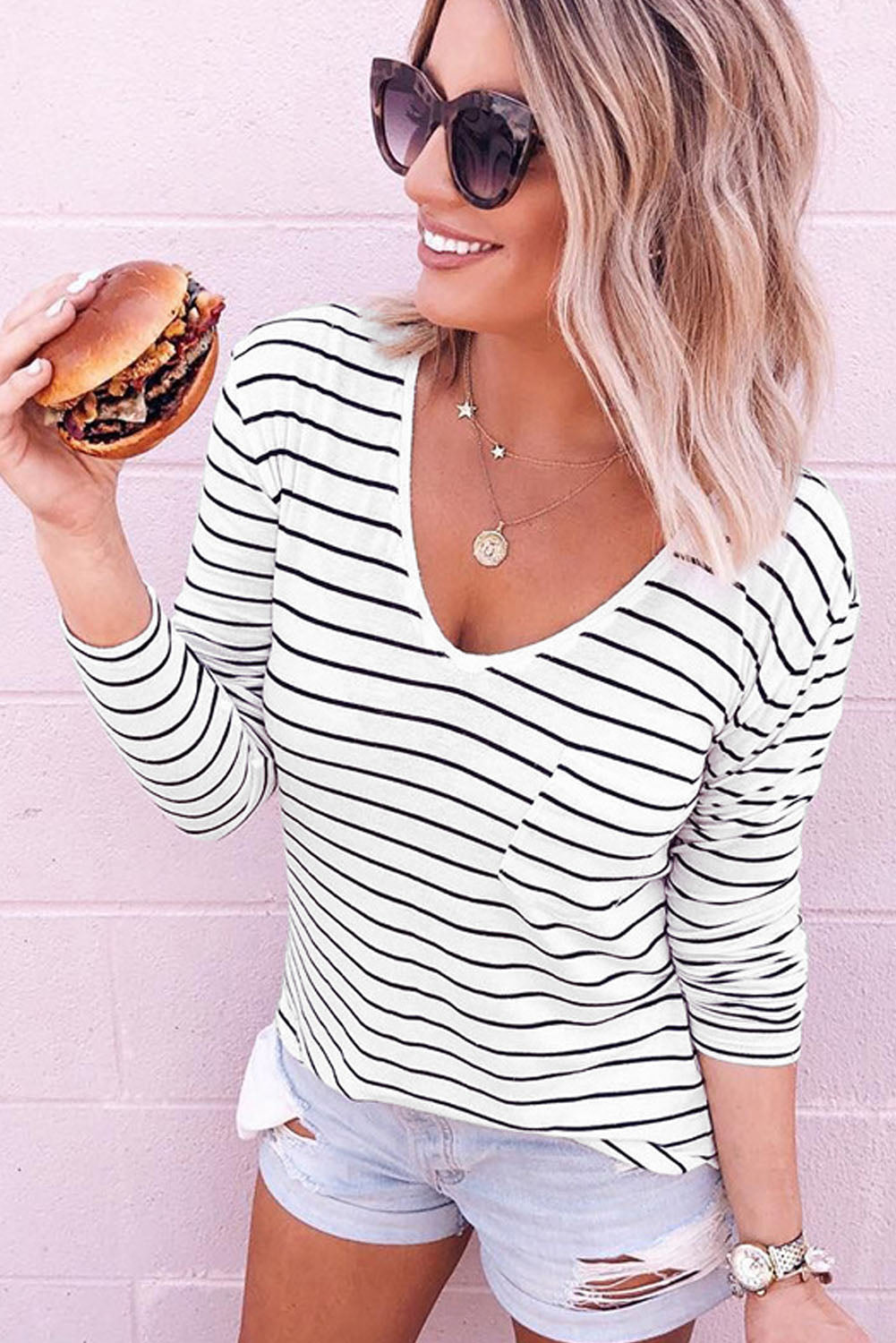 Black & White Stripes Shirt