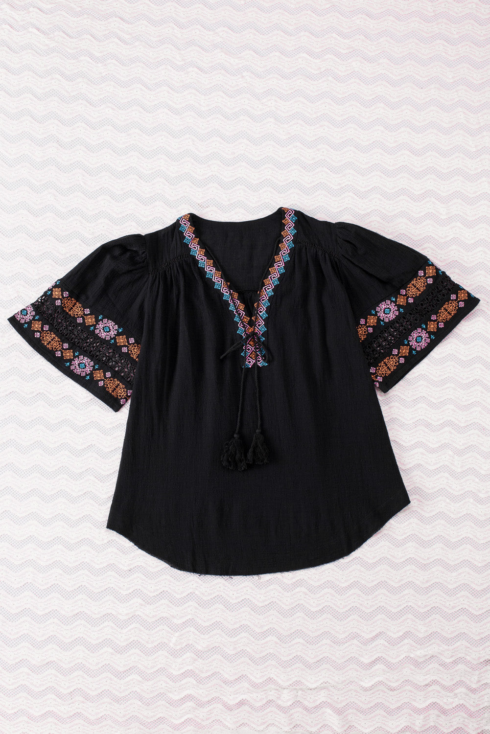 Boho Embroidered Blouse