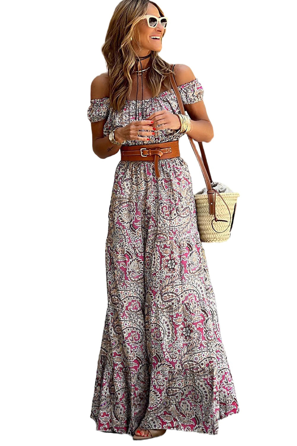 Boho Paisley Maxi Dress