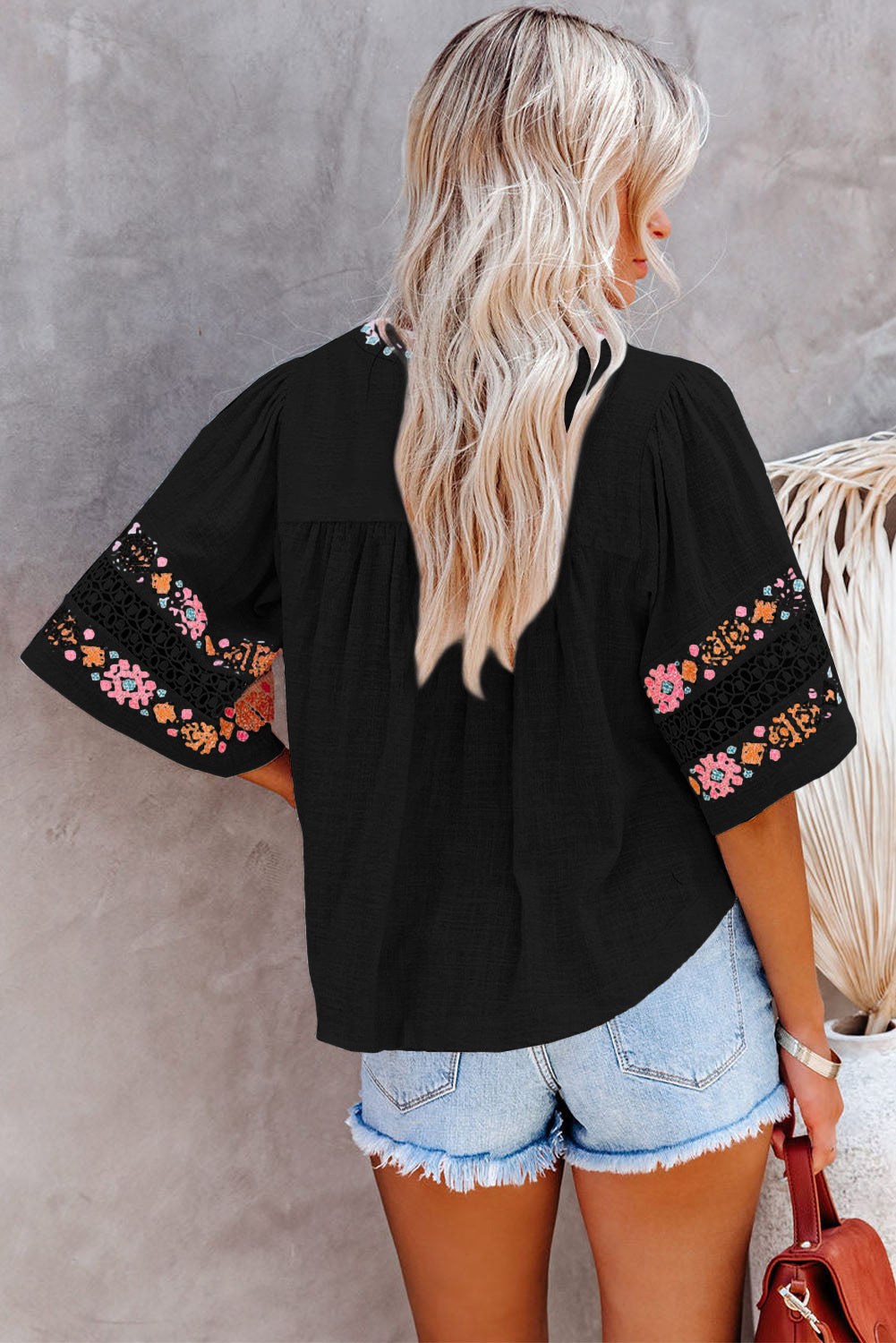 Boho Embroidered Blouse