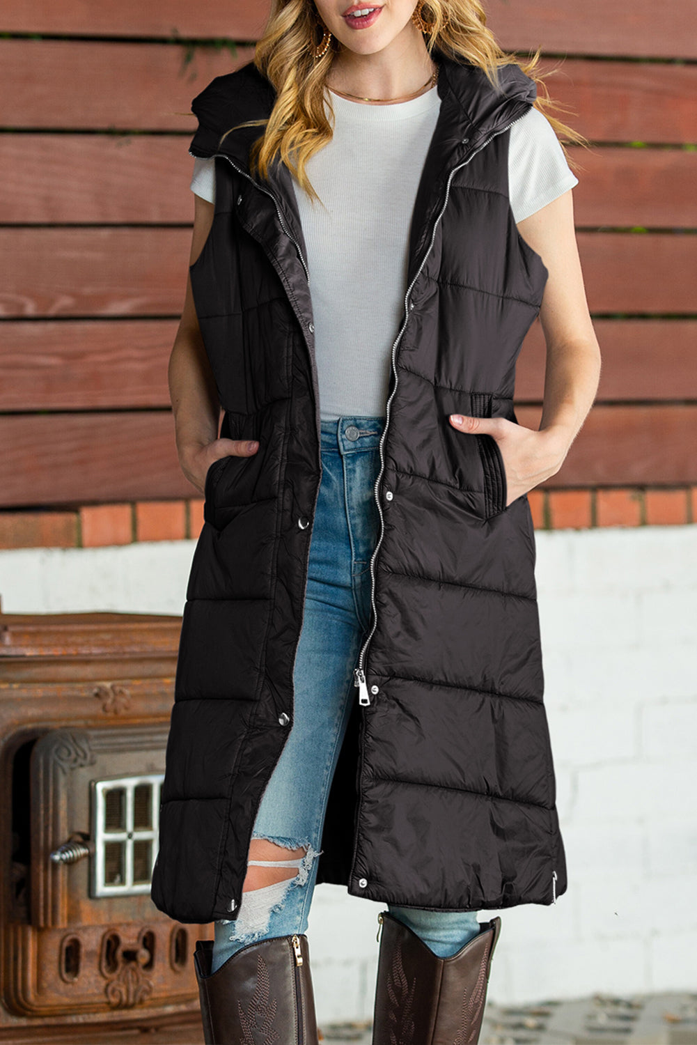 Long Puffer Vest