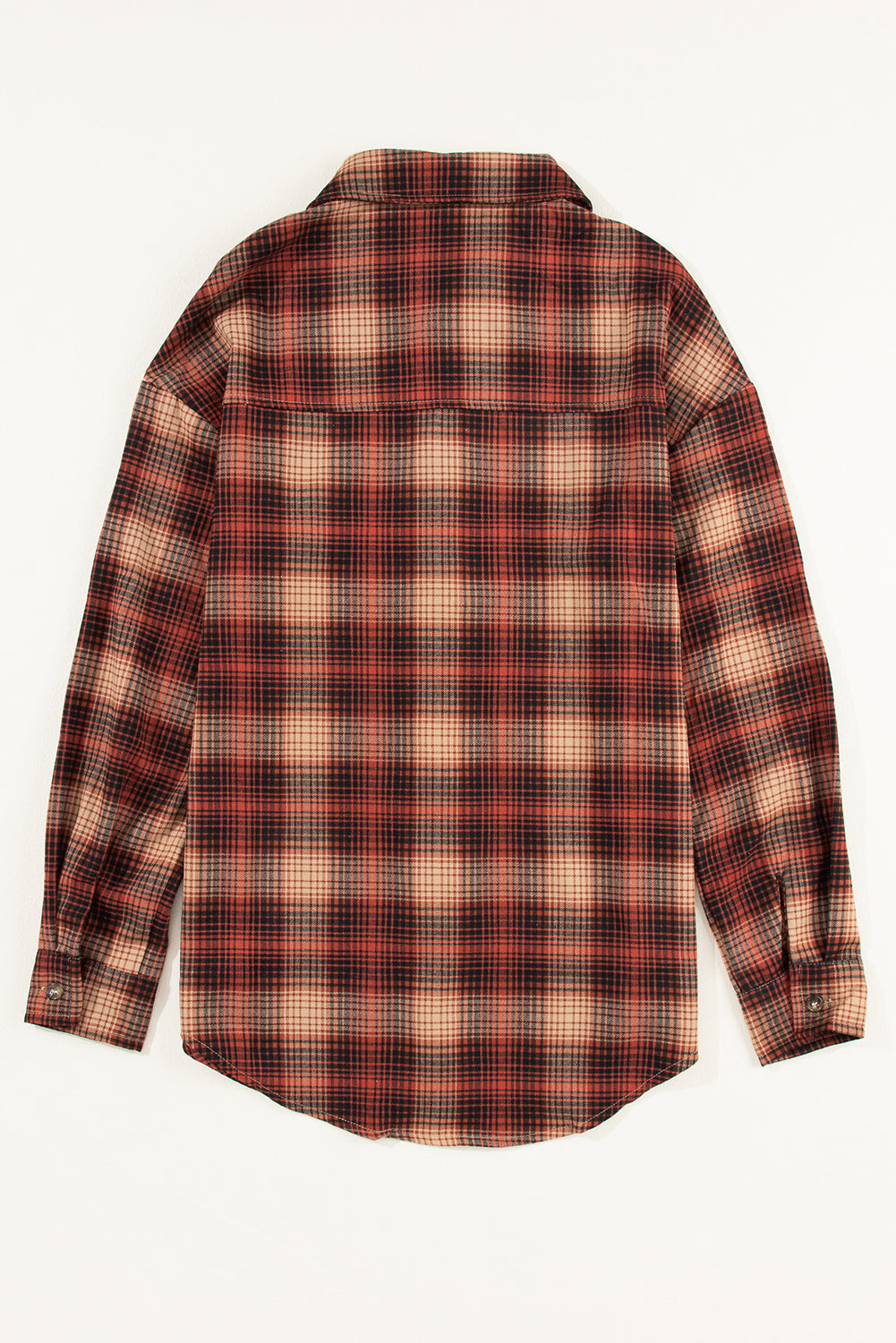 Plaid Zip Up Shirt