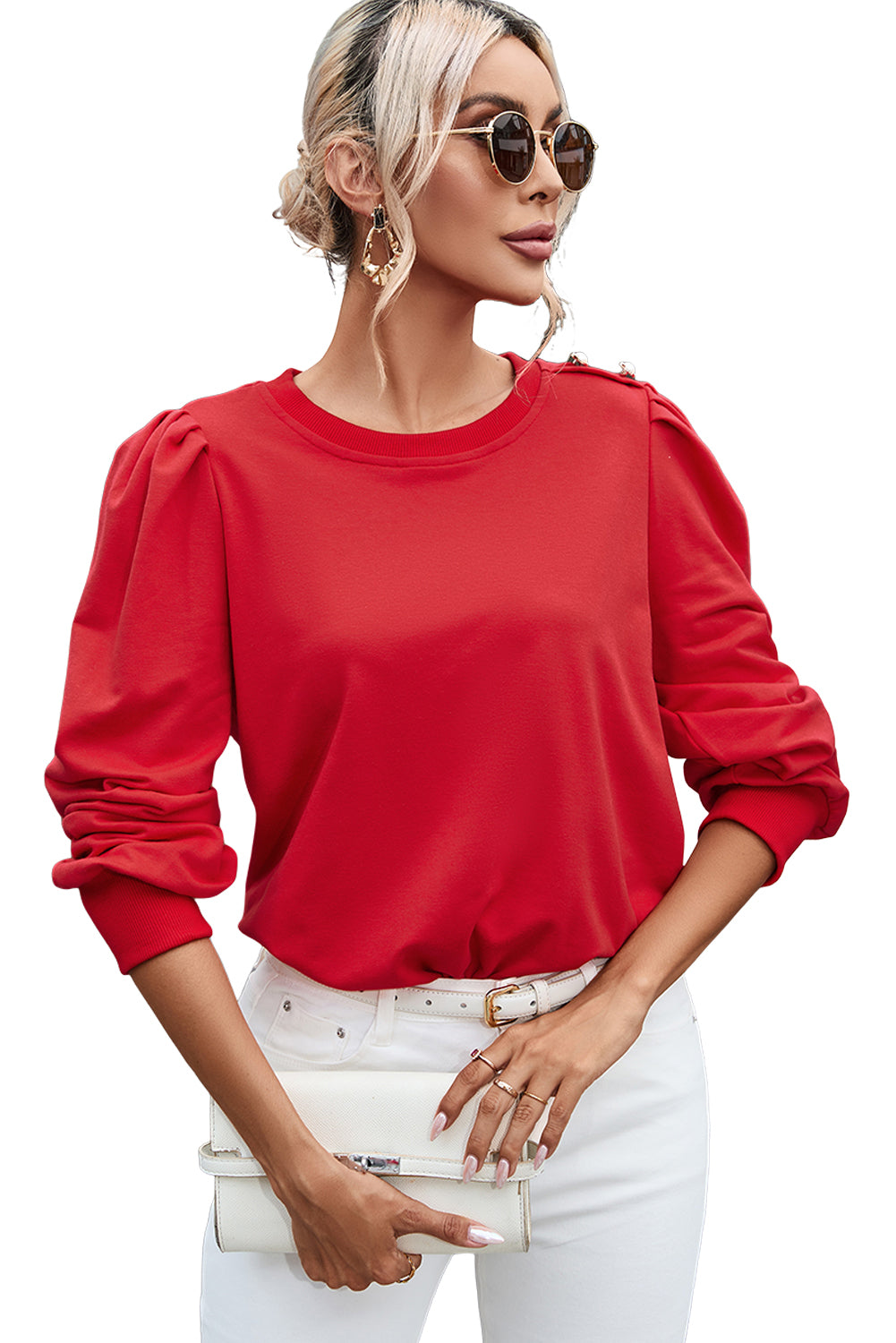 Ruched Long Sleeve Top