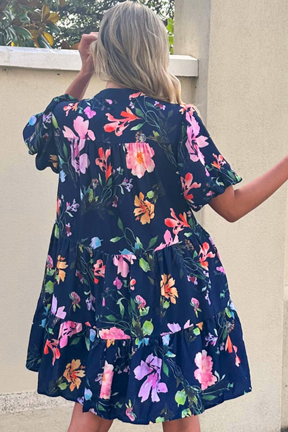 Blue Floral Dress