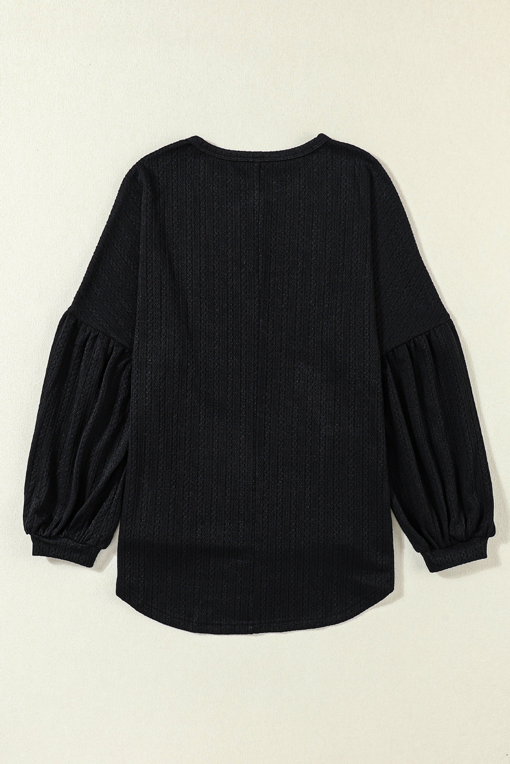 Textured Long Sleeve Top