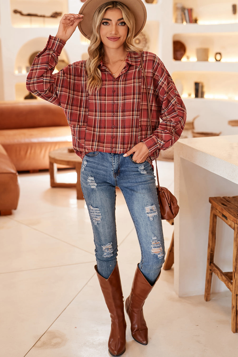 Plaid Long Sleeve Shirt