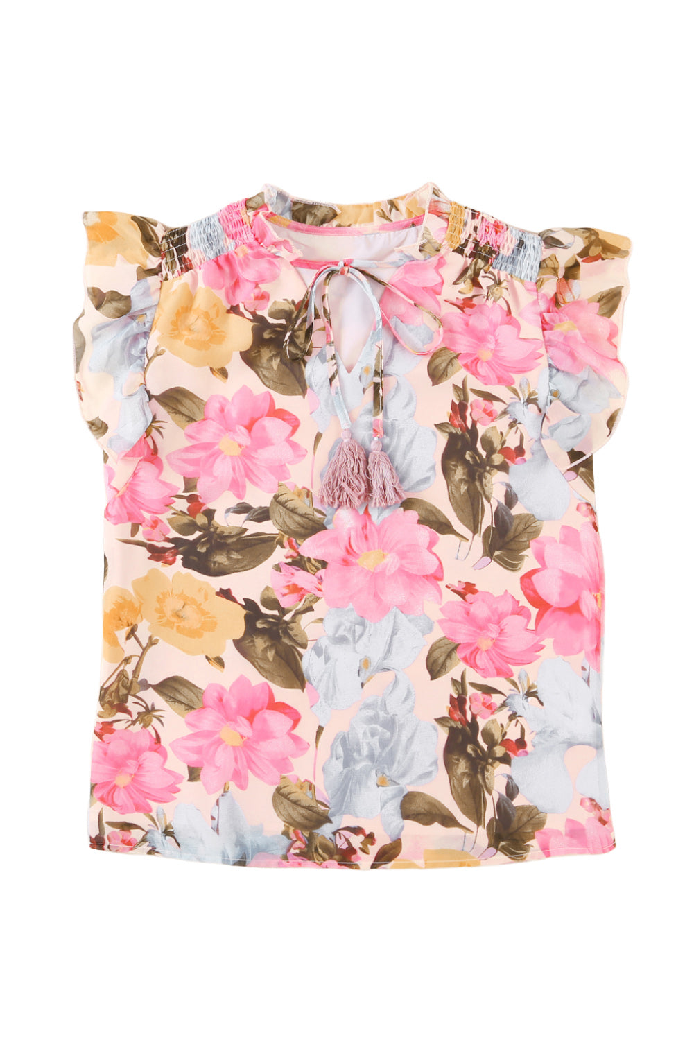 Pink Floral Blouse