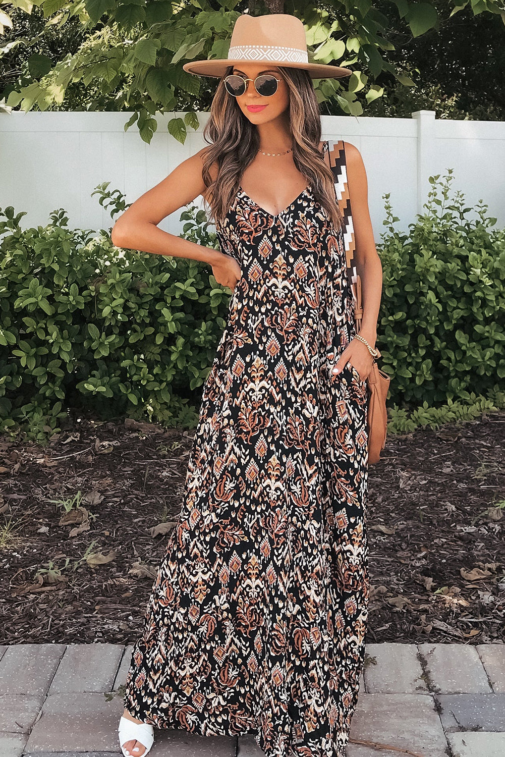 Black Boho Maxi Dress