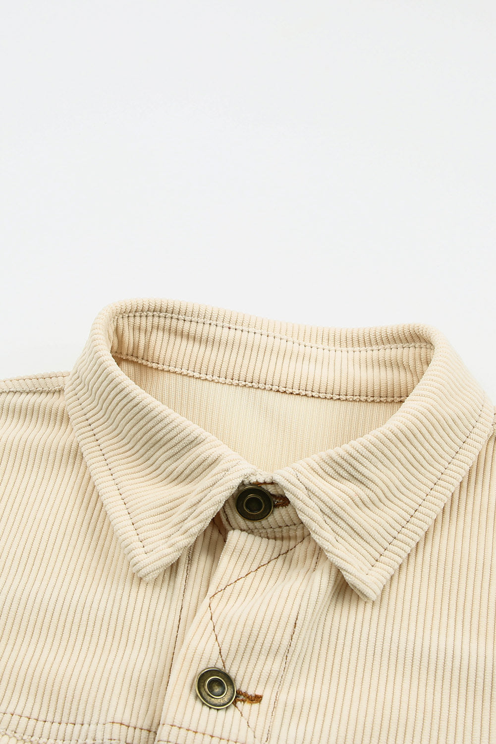 Striped Colour Block Corduroy Jacket