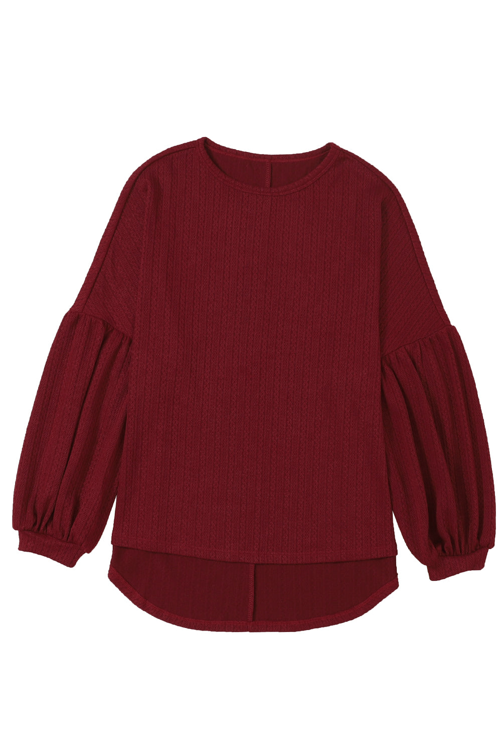 Textured Long Sleeve Top