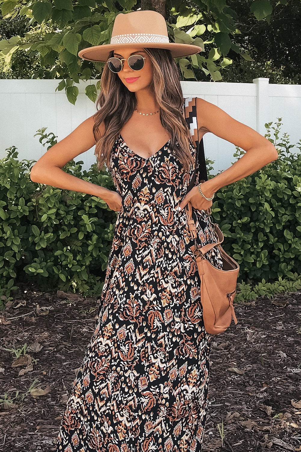 Black Boho Maxi Dress