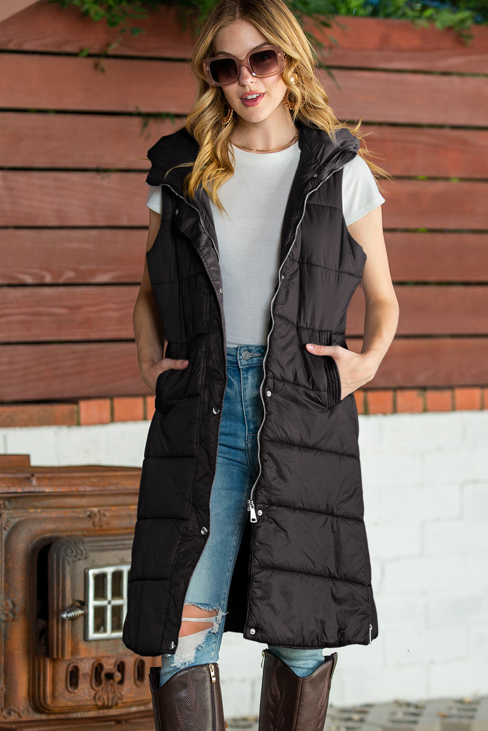 Long Puffer Vest