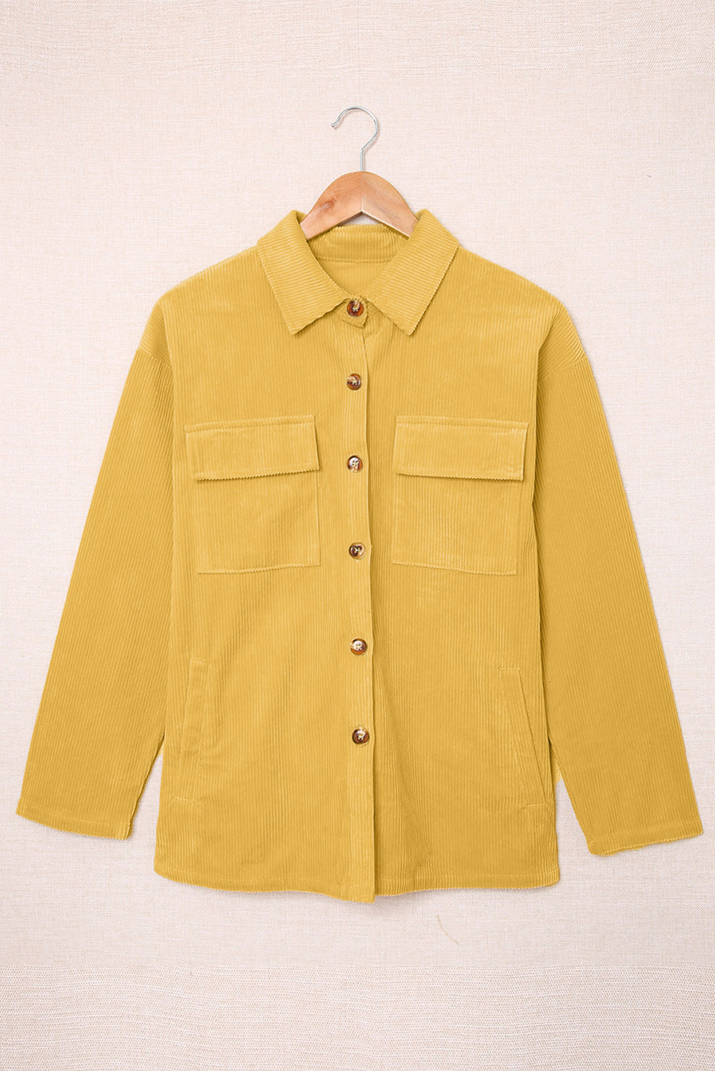 Button Up Corduroy Shacket