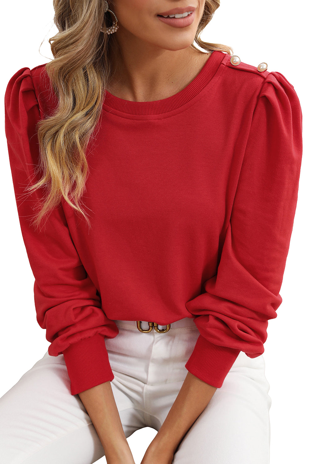 Ruched Long Sleeve Top