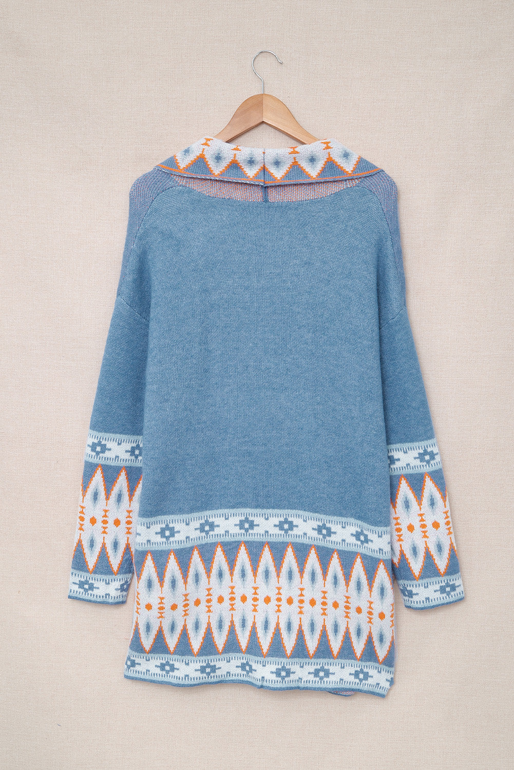 Geometric Open Cardigan