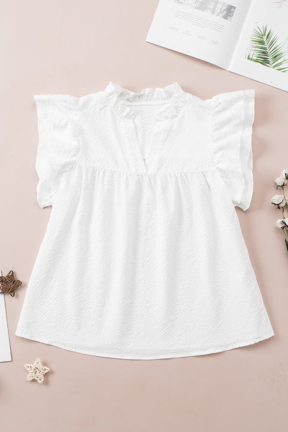 Ruffle Sleeve Top