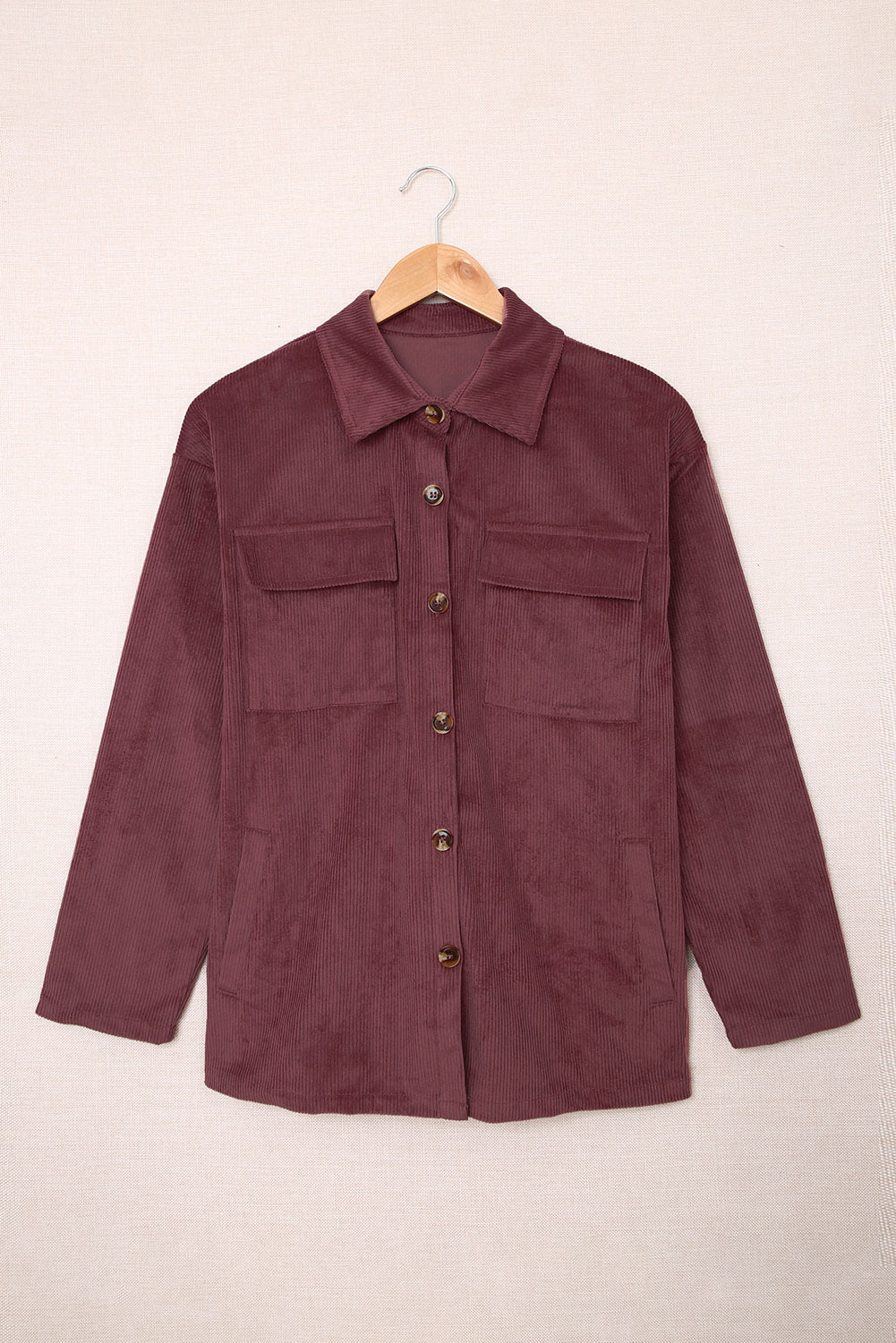 Button Up Corduroy Shacket