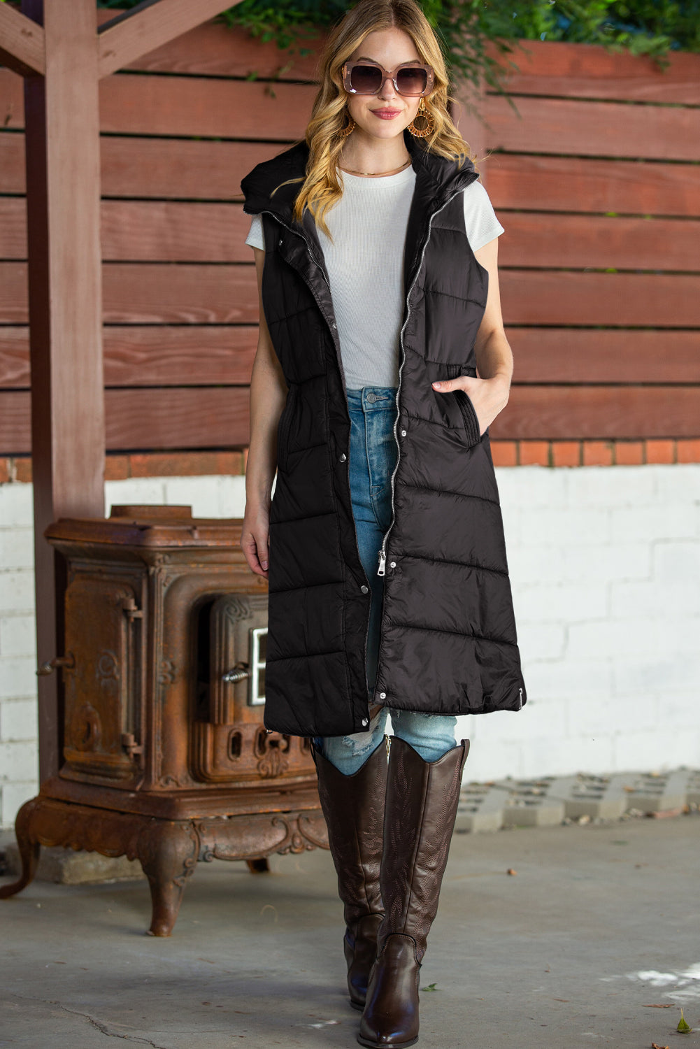 Long Puffer Vest