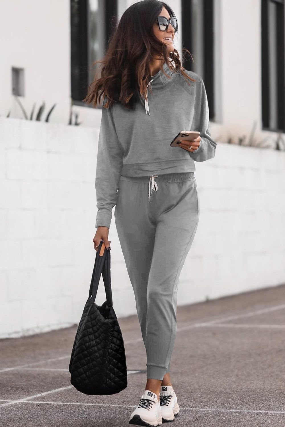 Hoodie and High Waist Lounge Set