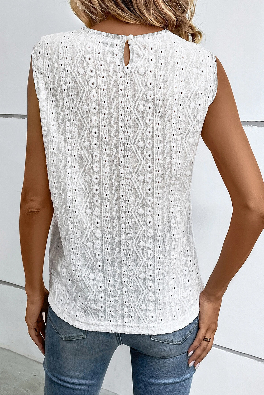 Lace Keyhole Top